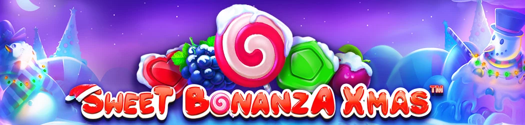 Casino Jul Sweet Bonanza Xmas Banner