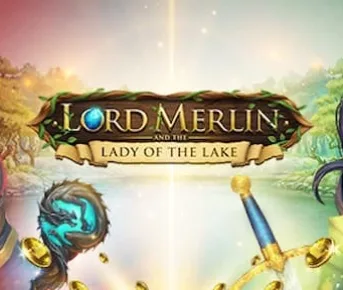 Lord Merlin and the Lady of the Lake Banner