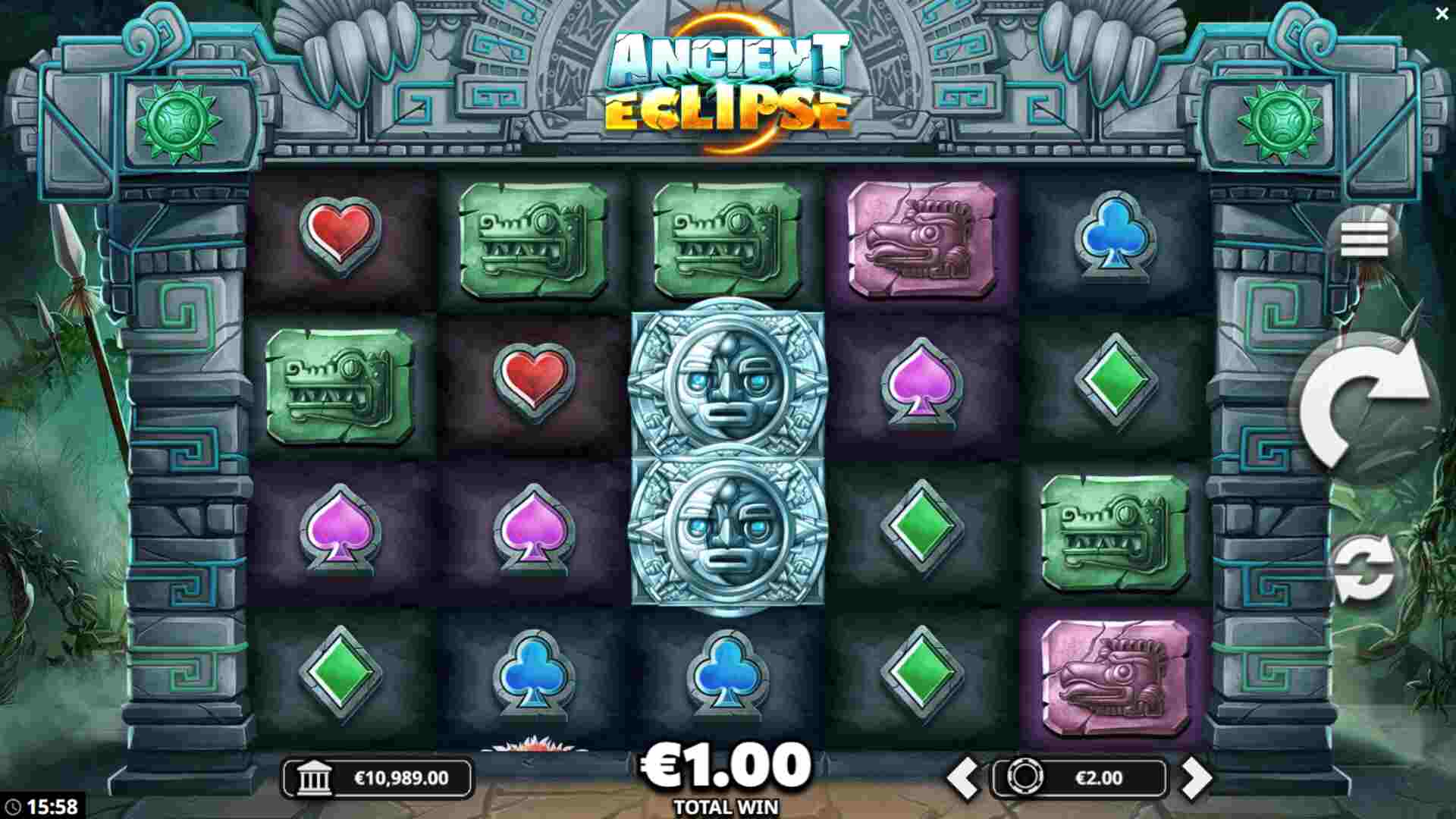 Casino Online DK Ancient Eclipse casinospil fra Yggdrasil Gaming