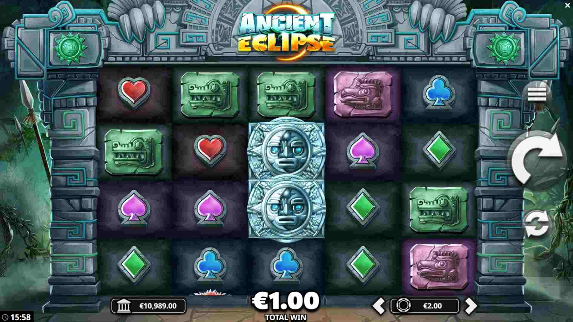 Casino Online DK Ancient Eclipse casinospil fra Yggdrasil Gaming spilleudvikler af online casino spilleautomater