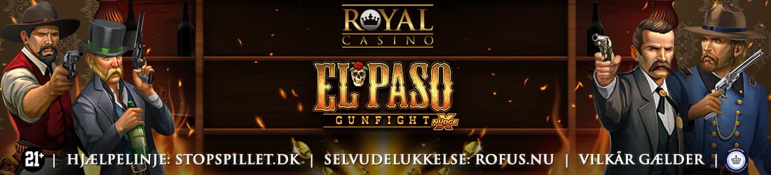 Spil det nye El Paso Gunfight hos Royal Casino