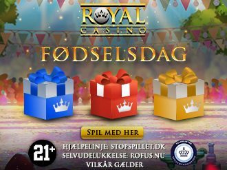 Royal Casino fejrer fødselsdag og du er inviteret!