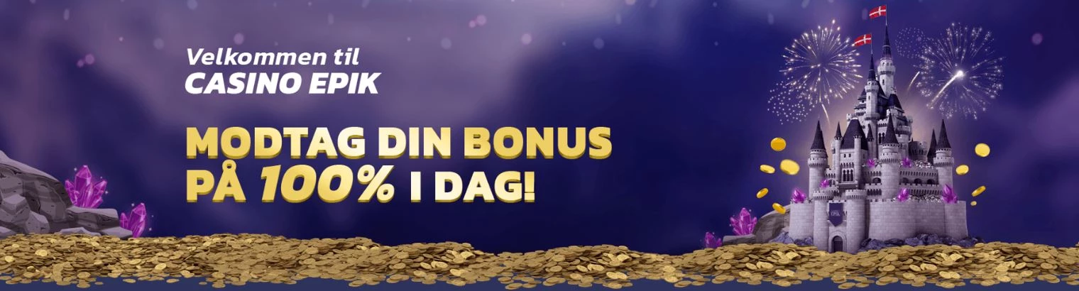 Casino Epik 100% op til 1000 kr. bonus