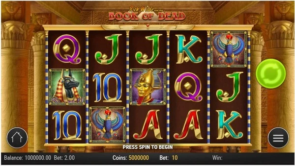 Playngo Book of Dead Screenshot af Gameplay Casinospil Online