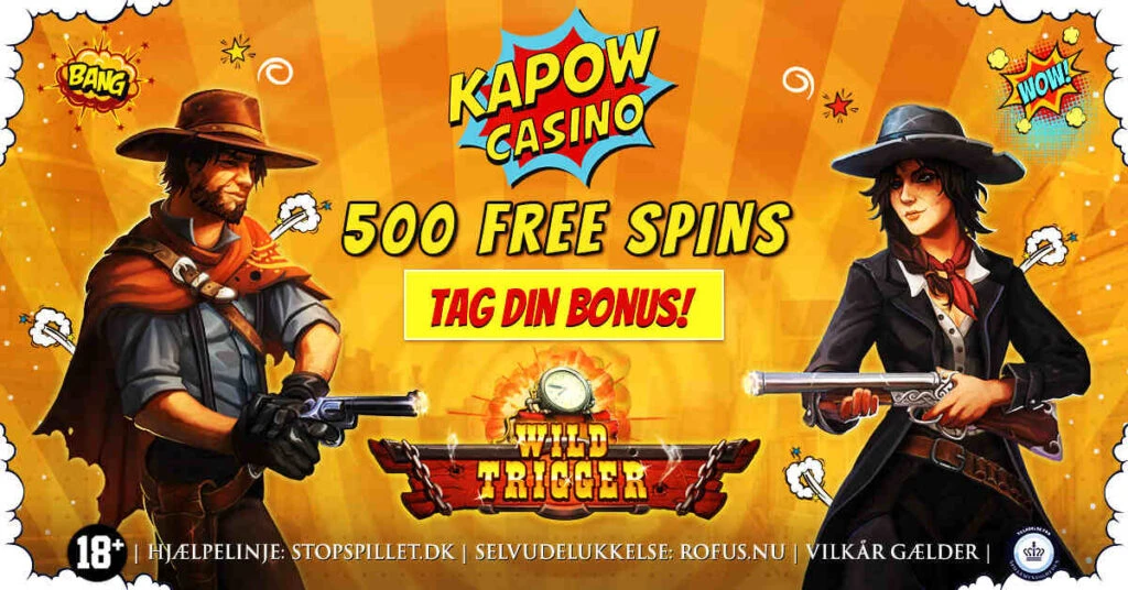 kapow free spins tilbud 2023