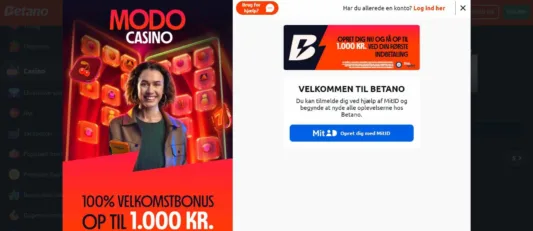 MitID bekæftelse af Betano konto