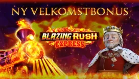 Ny velkomstbonus: Få 75 gratis chancer til Blazing Rush Express