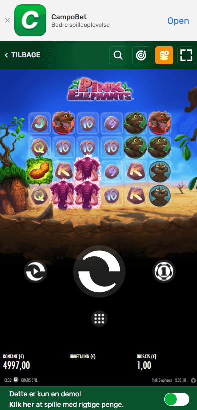 CampoBet Casino Pink Elephants Thunderkick 2025