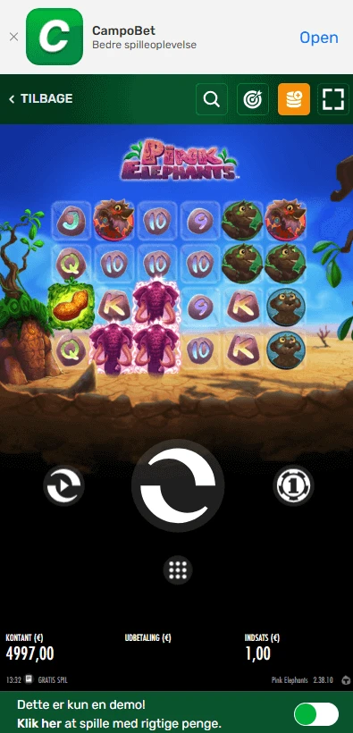 CampoBet Casino Pink Elephants Thunderkick 2025