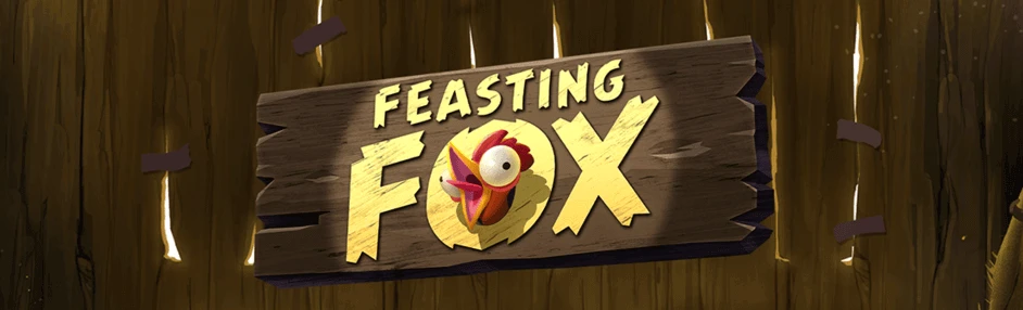 Feasting Fox Quickspin banner med kylling og træ