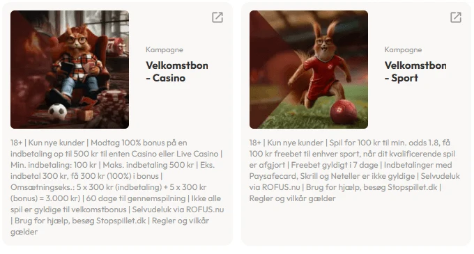 Kampagner og tilbud Casinostuen screenshot 2025