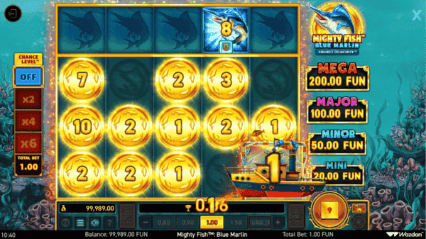 Mighty Fish Blue Marlin Gameplay Wazdan