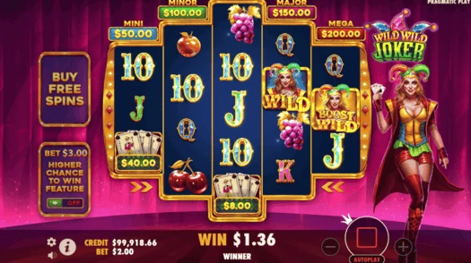 Wild Wild Joker Pragmatic Play Gameplay