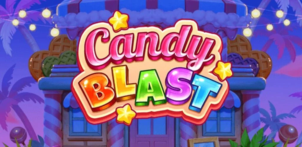 Candy Blast Push Gaming Casinospil logo med sliktema