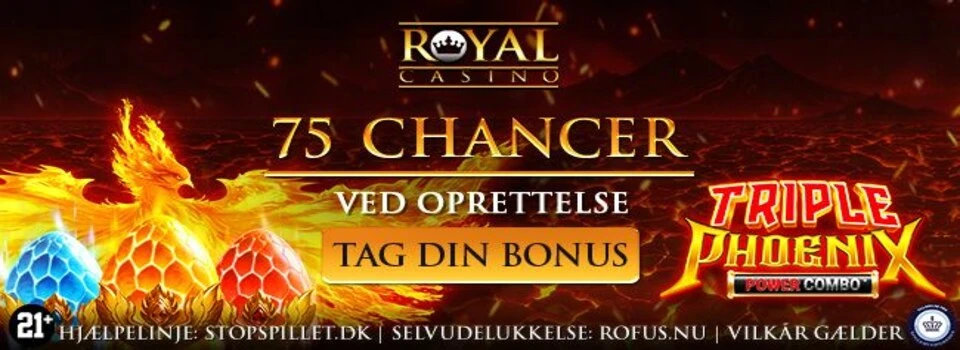 Casino Online DK 75 gratis chancer ved oprettelse til Triple Phoenix Power Combo spilleautomaten