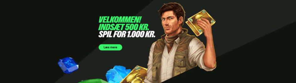 ComeOn Danmark Velkomstbonus op til 1000 kr banner