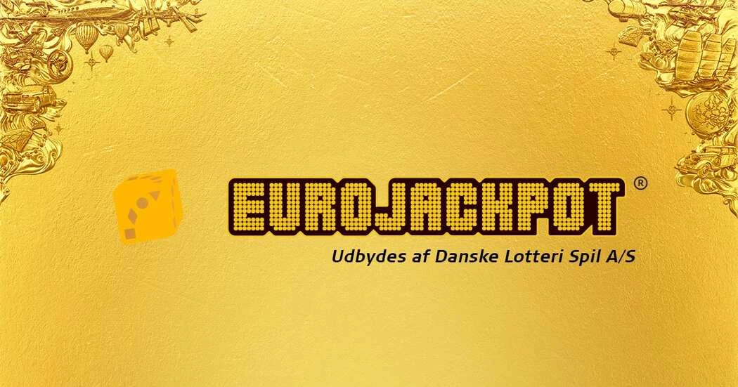 EuroJackpot Danske Spil gult banner