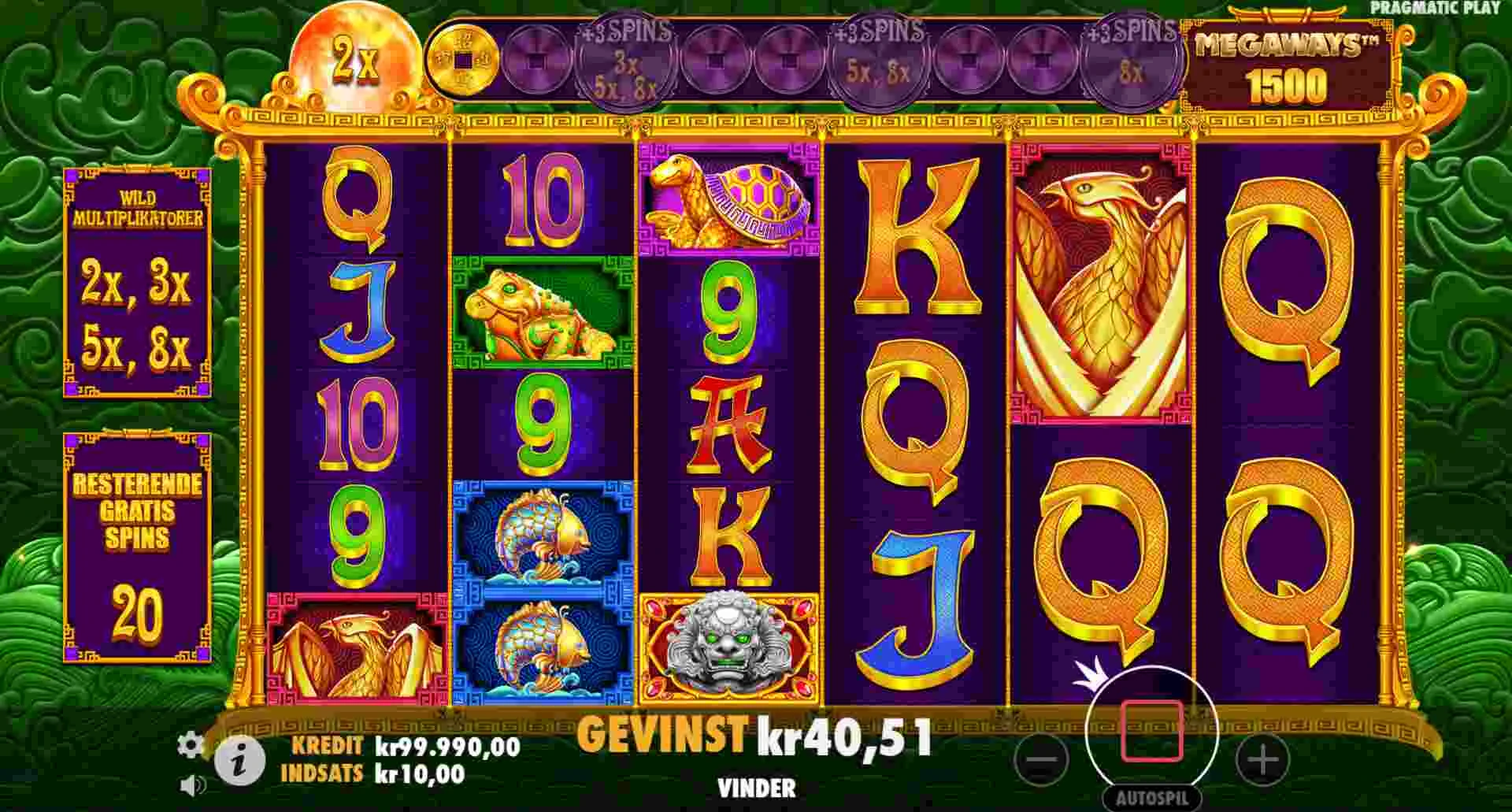 Pragmatic Play 5 Lions Megaways 2 Screenshot af gameplay