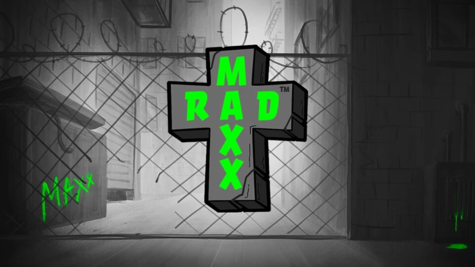 Rad Maxx Hacksaw Gaming spiludvikler spilleautomat fra 2025 Banner med logo