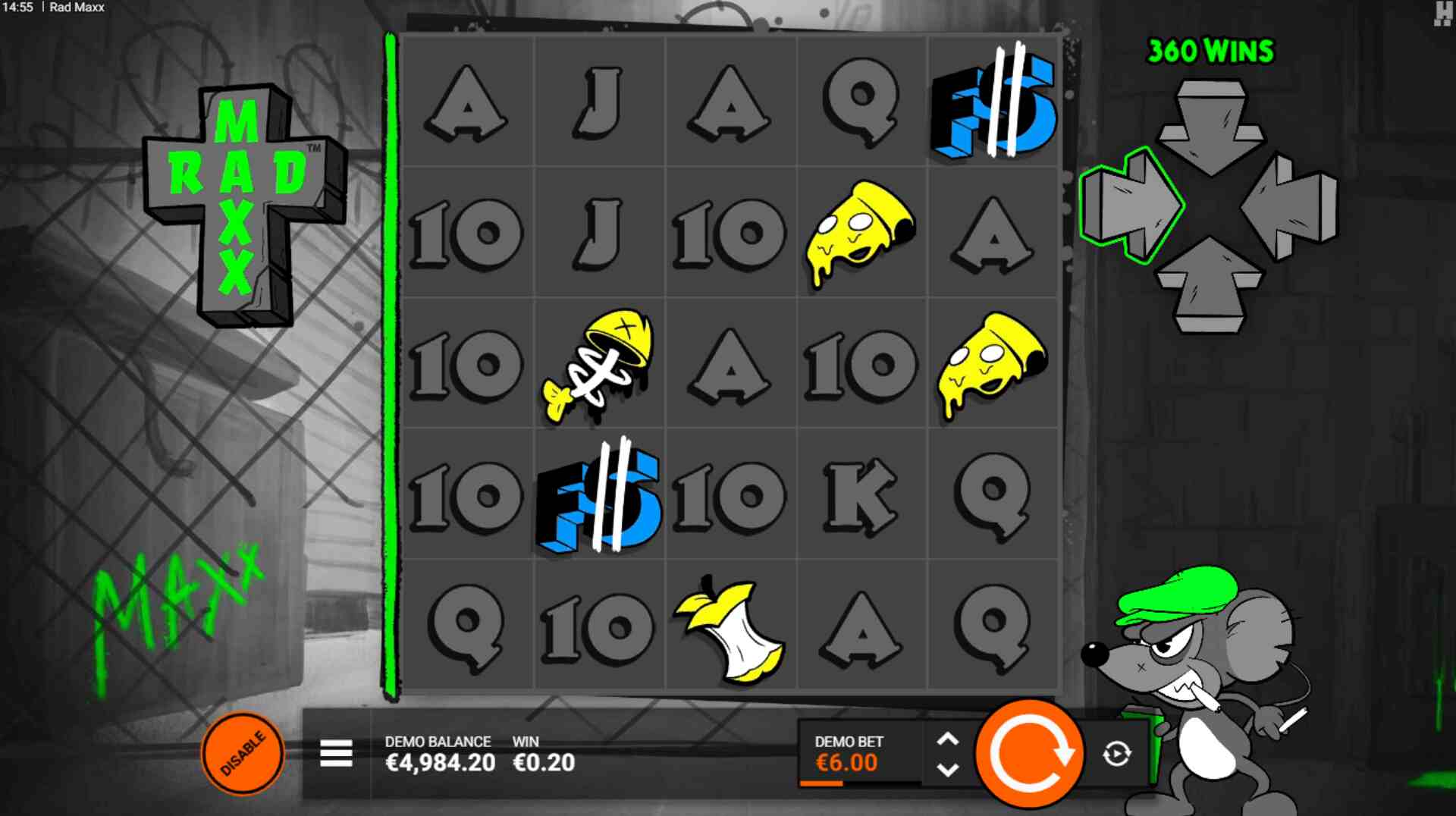 Rad Maxx Hacksaw Gaming spiludvikler spilleautomat fra 2025 Screenshot