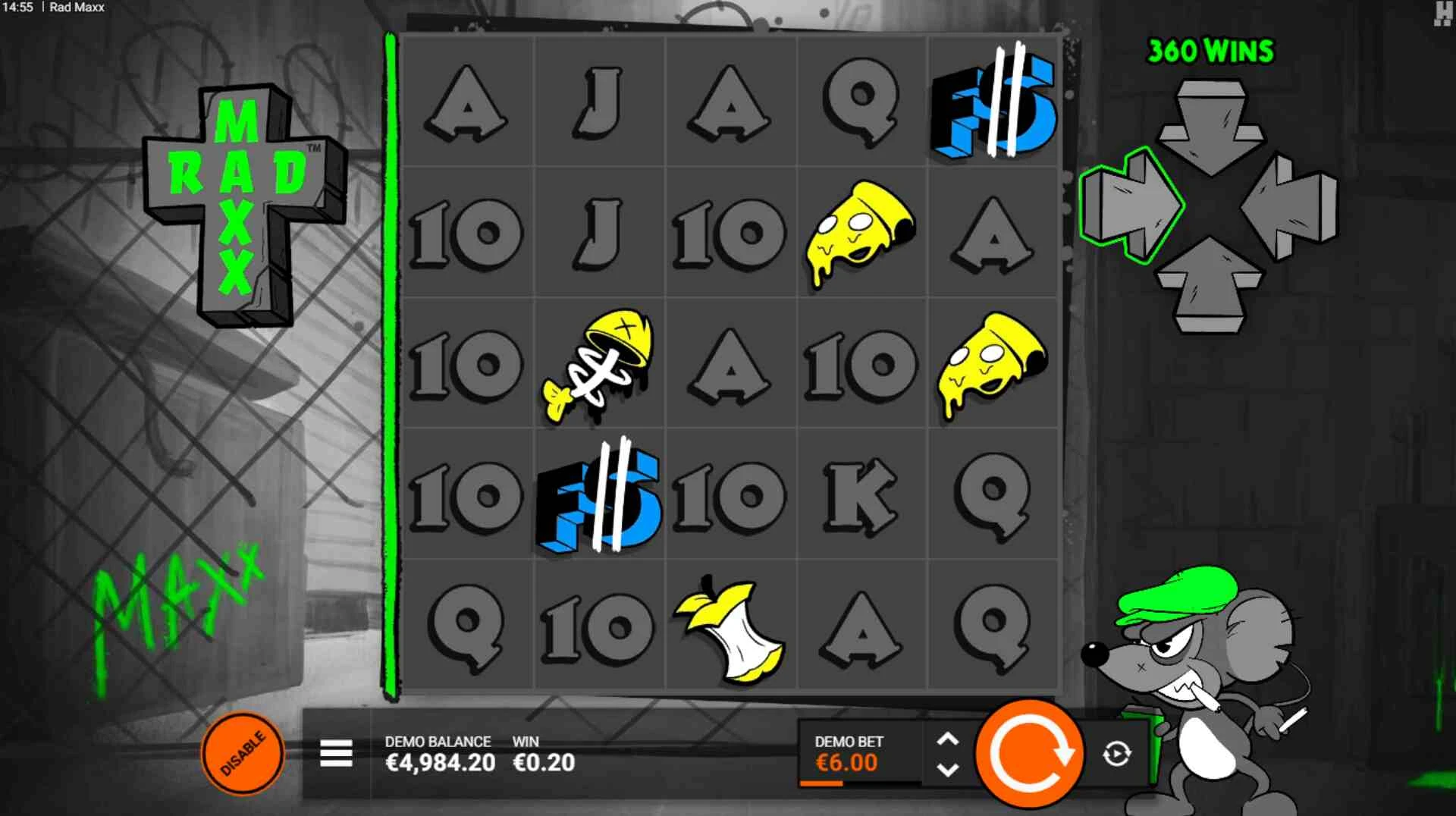 Rad Maxx Hacksaw Gaming spiludvikler spilleautomat fra 2025 Screenshot