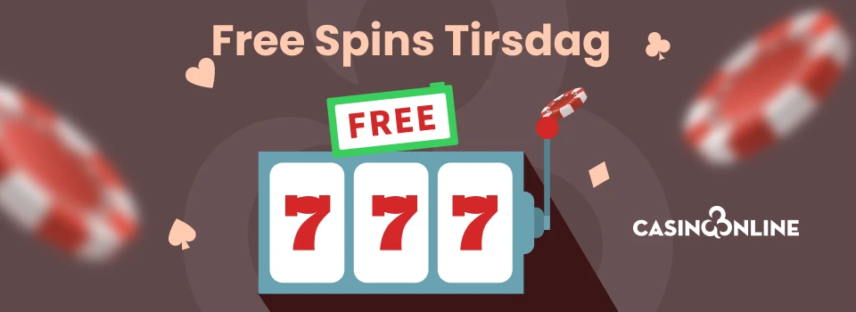 Casino Online DK Free spins tirsdag banner