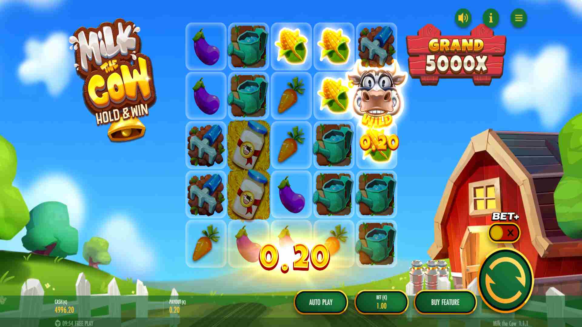 Milk the Cow Hold & Win casinospil nyhed