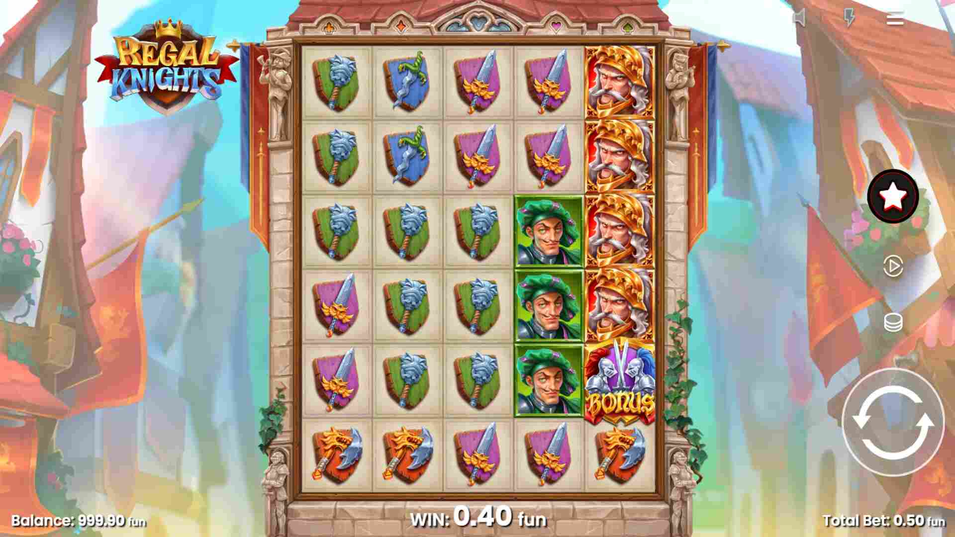 Casino Online DK Regal Knights spilleautomaten fra Push Gaming
