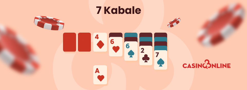 Casino Online DK Guide til 7 kabale. Sådan spiller du 7 kabale. billede af kortspil.