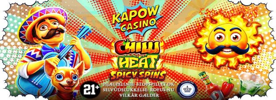 Casino Online DK Kapow Casino Spins til Chilli Heat Spicy Spins