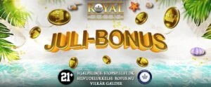 Casino Online DK RoyalCasino Danmark månedsbonus juli casinobonus