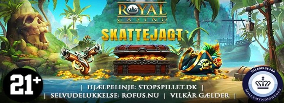 RoyalCasino Skattejagt hos online casino med dansk licens