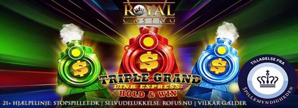 Triple Grand Link Express Hold and Win spilbanner Royal Casino