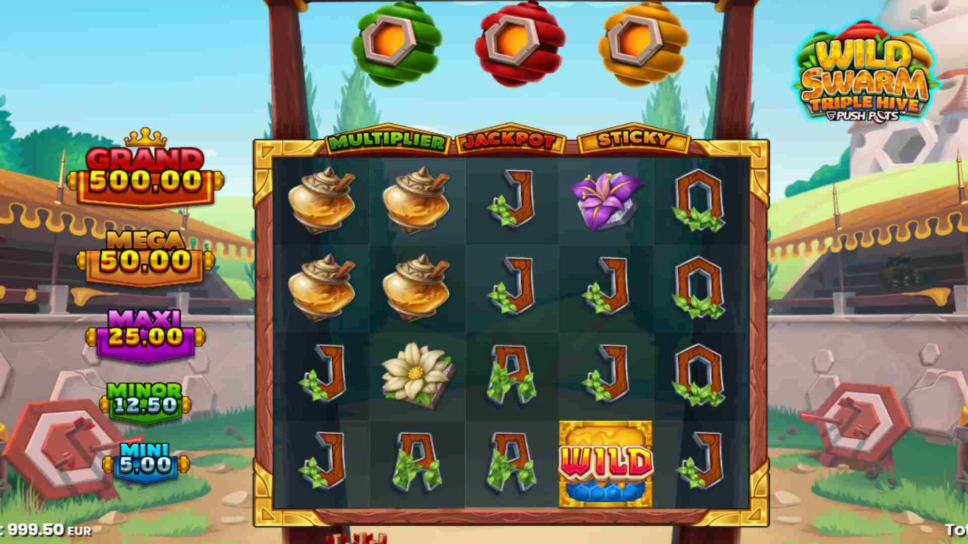 Wild Swarm Triple Hive Push Gaming spilnyhed screenshot