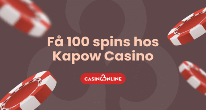 Spinbonus hos Kapow Casino banner 100 spins