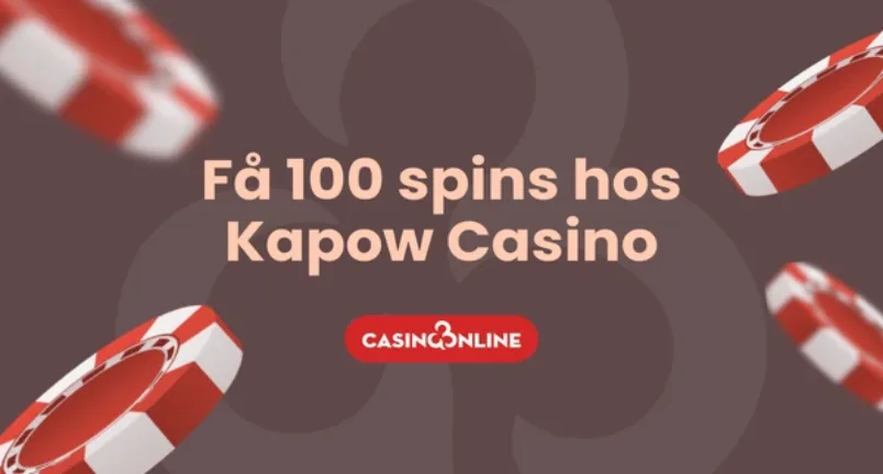 Spinbonus hos Kapow Casino banner 100 spins