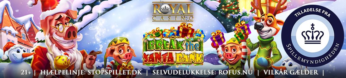 Royal Casino Break the Santa Bank Octoplay Banner langt
