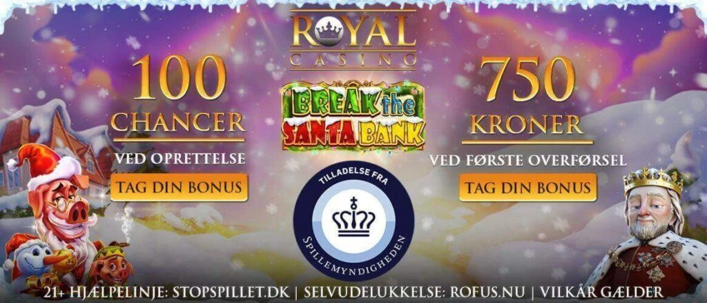 Royal Casino Jule velkomstbonus Break the Santa Bank